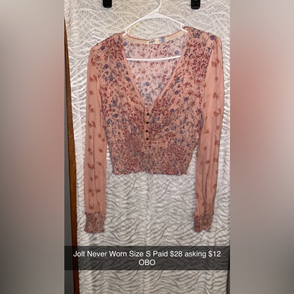 Never Worn Cropped Buttons Intact
